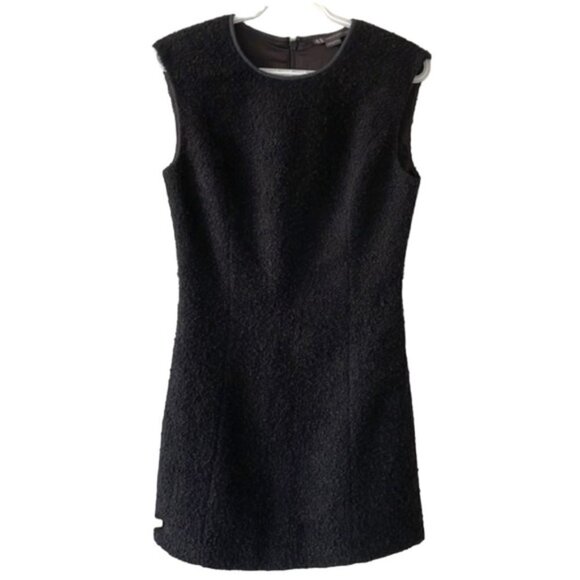 Armani Exchange Black Boiled Wool Blend Dress- Holiday 2013 - Picture 1 of 8